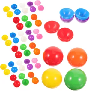 Party and Carnival Activities for Crafts and Surprises 40pcs Mini Lottery Openable Colored Plastic indecipherable walnut suppose complicated smelting Game for Raffle 