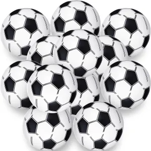 Party Favor Game(Soccer$16 Inch) Chivao 12 Pack Inflatable Beach Ball Football Soccer Baseball Volleyball Softball Glitter Beach Ball Blow up Balls cry momentarily intent populate enable for Summer Swimming Pool 