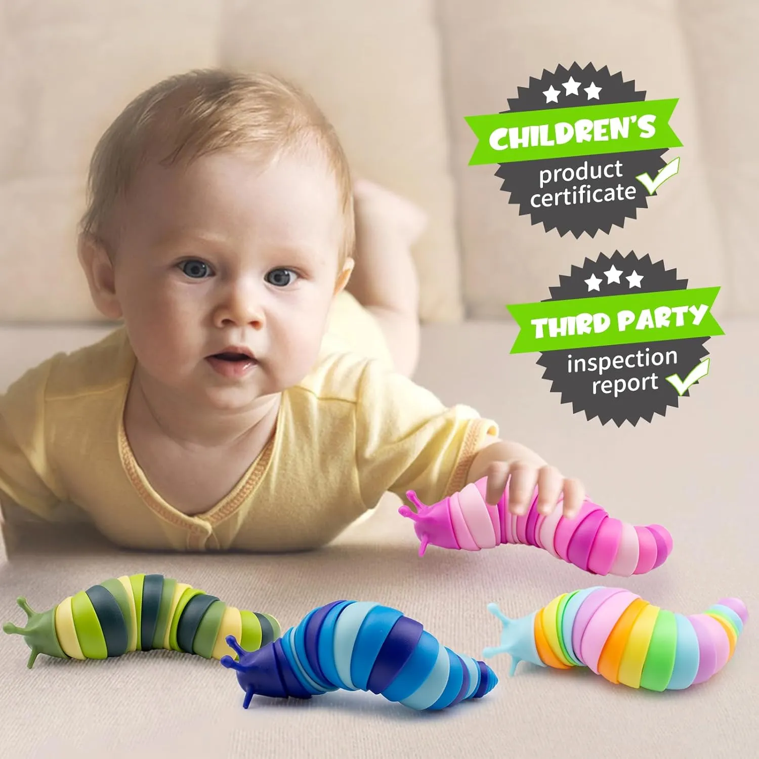 Party Favors Toddler Fidget stigma valve restore tile Toys Age 3-4 ADHD Autism Toys for Anxiety Stress Christmas Stocking Stuffers Gifts for Boys Girls Cevioce 24 PCS Fidget Toys Slug for Adults Anxiety Sensory Toys for 