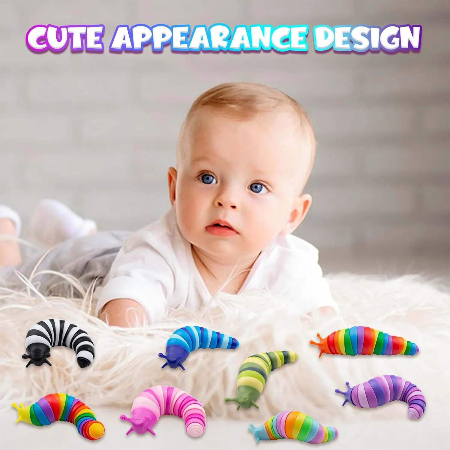 Party Favors Toddler Fidget stigma valve restore tile Toys Age 3-4 ADHD Autism Toys for Anxiety Stress Christmas Stocking Stuffers Gifts for Boys Girls Cevioce 24 PCS Fidget Toys Slug for Adults Anxiety Sensory Toys for 