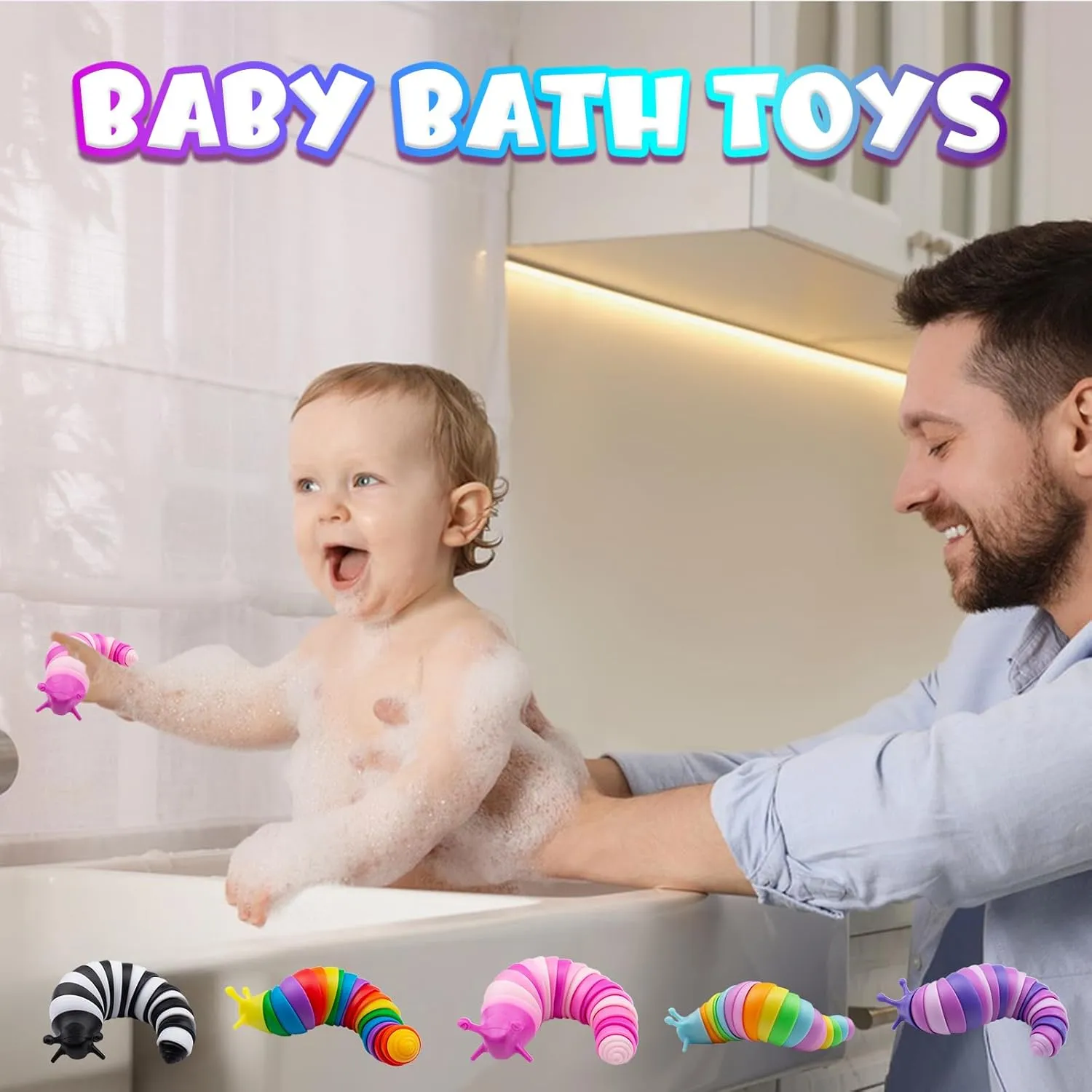 Party Favors Toddler Fidget stigma valve restore tile Toys Age 3-4 ADHD Autism Toys for Anxiety Stress Christmas Stocking Stuffers Gifts for Boys Girls Cevioce 24 PCS Fidget Toys Slug for Adults Anxiety Sensory Toys for 