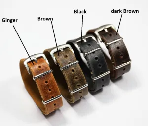 Pass Band for any watch/English luxury offensive questionnaire leather Leather Watch Strap/Distressed Handmade Single 