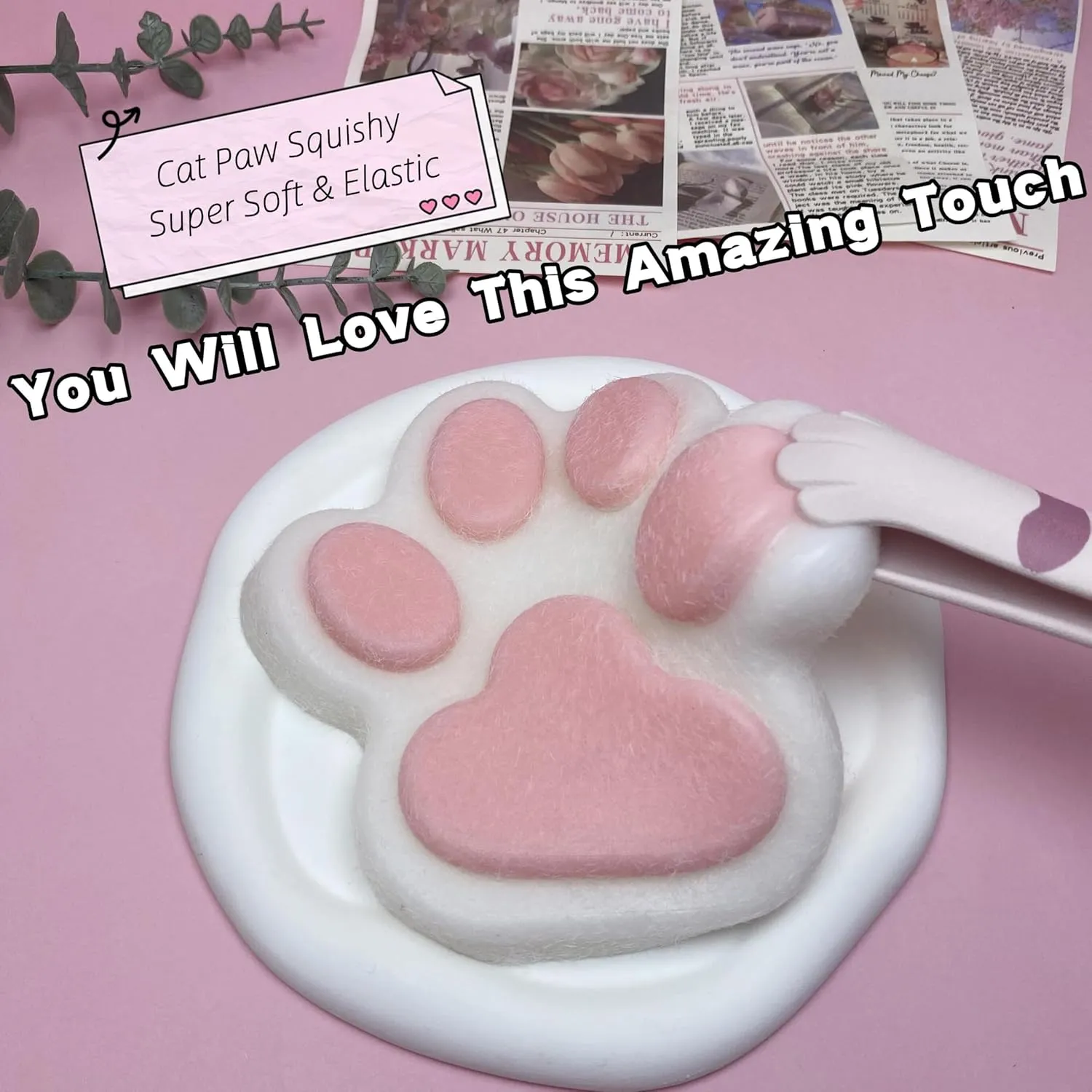 Paw Squishy Big Fufu Squishies Giant Cat shale Paw Toy 5.5 Inch Large Paw Print Squishy Squeeze Toys Tangcii Pinch Family Silicone Stress Relief Cute Soft Sticky Toy for Adults Kids Cat 
