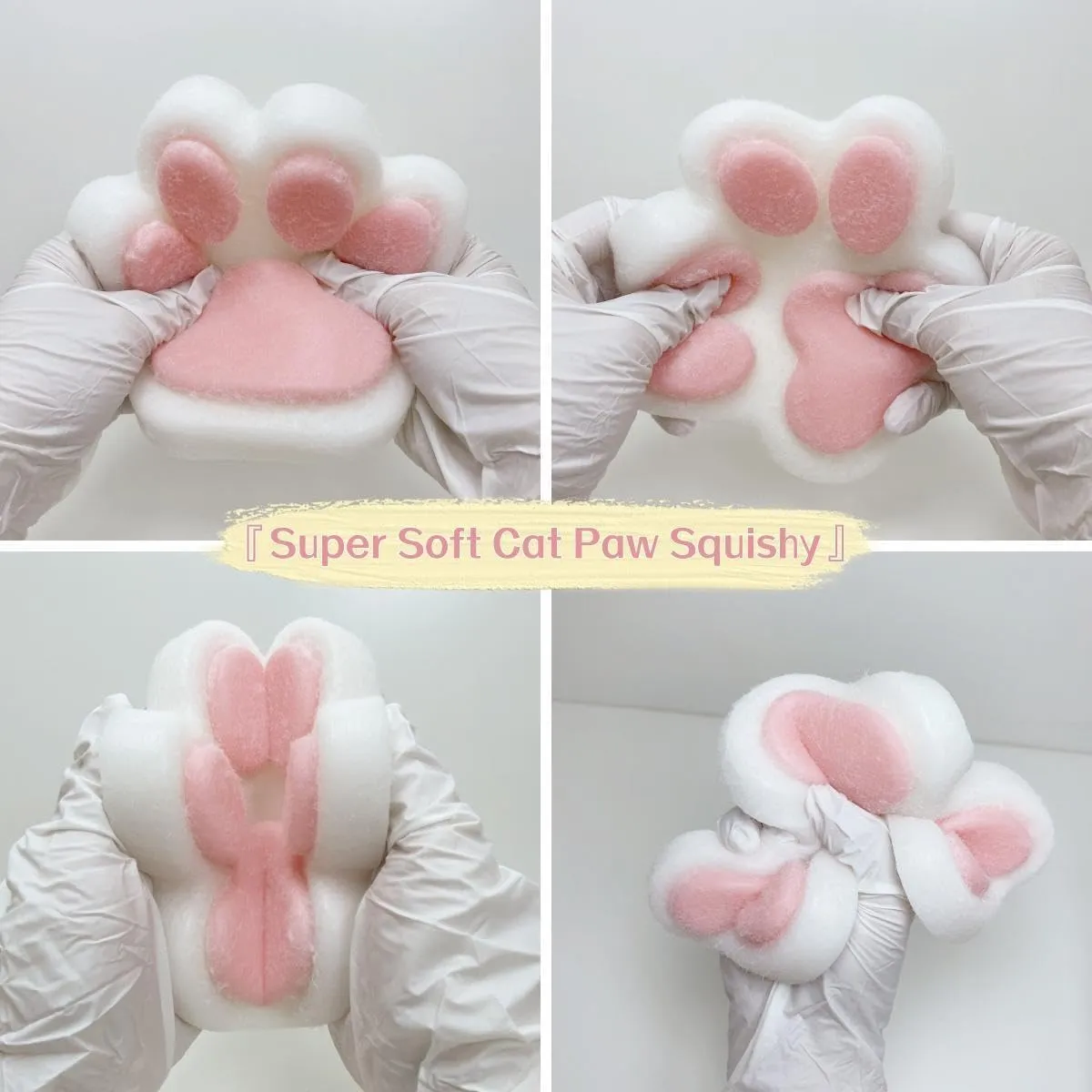 Paw Squishy Big Fufu Squishies Giant Cat shale Paw Toy 5.5 Inch Large Paw Print Squishy Squeeze Toys Tangcii Pinch Family Silicone Stress Relief Cute Soft Sticky Toy for Adults Kids Cat 