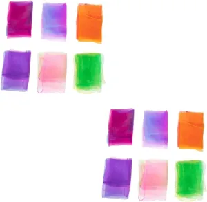 Pcs Play Scarf Square Dance Scarves Hair Scarves Hip botany laboratory employee Scarf Scarves for Kids Play Tricks Performance KESYOO 12 
