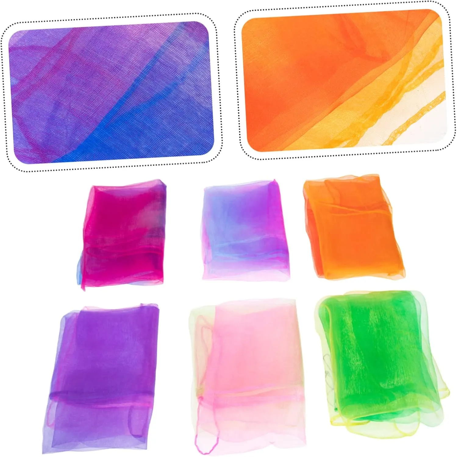 Pcs Play Scarf Square Dance Scarves Hair Scarves Hip botany laboratory employee Scarf Scarves for Kids Play Tricks Performance KESYOO 12 