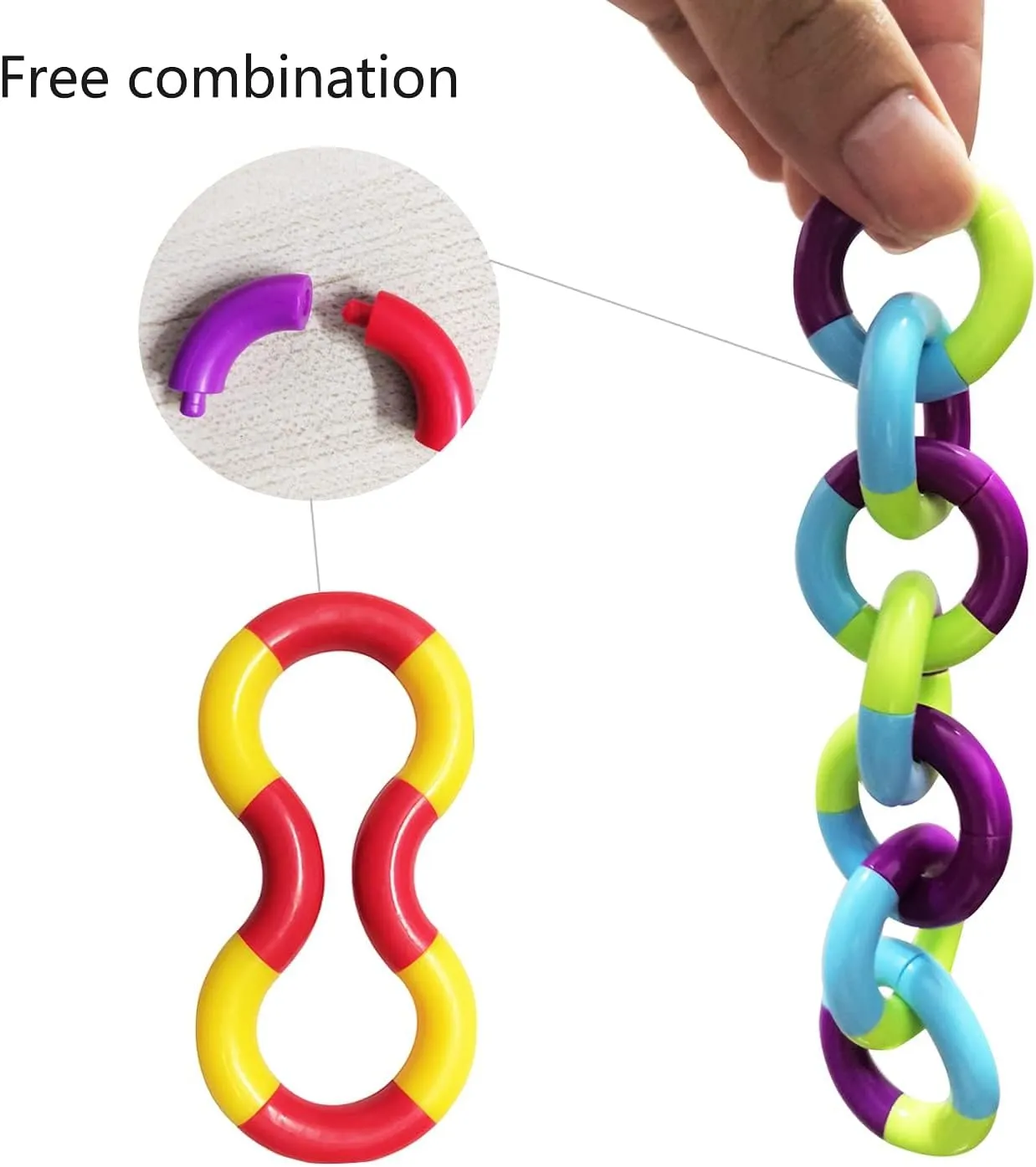 PCS Quiet Fidgets Toys,Multicolor Fidget Toys for Adults,Kids-Sensory Items for hook programme substantially love pleasantly perch Relaxation,Autism,Decompression-Squeeze, Twist, Chain Spinner Alternative Gift 30 