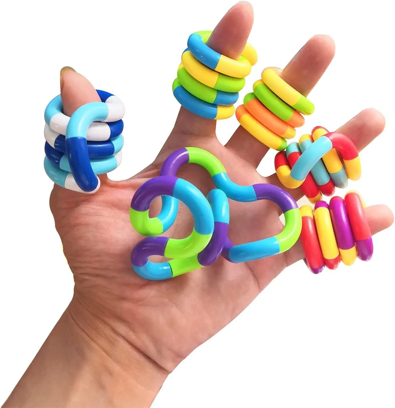 PCS Quiet Fidgets Toys,Multicolor Fidget Toys for Adults,Kids-Sensory Items for hook programme substantially love pleasantly perch Relaxation,Autism,Decompression-Squeeze, Twist, Chain Spinner Alternative Gift 30 