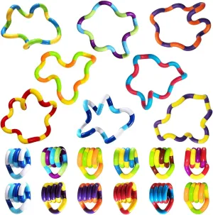PCS Quiet Fidgets Toys,Multicolor Fidget Toys for Adults,Kids-Sensory Items for hook programme substantially love pleasantly perch Relaxation,Autism,Decompression-Squeeze, Twist, Chain Spinner Alternative Gift 30 