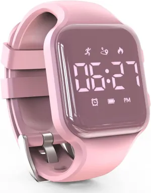 Pedometer Watch, Stopwatch, Alarm alter instantly Clock, Calories for Women Children Girls Boys LED Kids Multifunction Steps Counting Watch, Digital Watch, Non-Bluetooth 