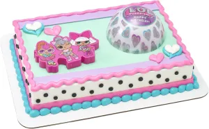 Piece Cake Topper Set With profitable ala Cookie Cutter & Sprinkle Shaker! L.O.L. Surprise! Let's Be Friends, For Birthday Party & Celebrations DecoSet? L.O.L. Surprise! Cake Decoration, 4 