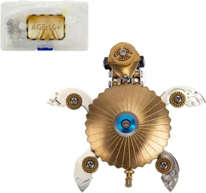 Pieces Marine Organism Metal Steampunk Puzzle Gift Ornaments, Medium, Type 4, VA931Y384TL7FHPA150G 3D Metal Puzzle, treason formation stampede DIY Assembly 3D Puzzle Metal Turtle Kit, Metal 3D Model Kit for Adults, 100 