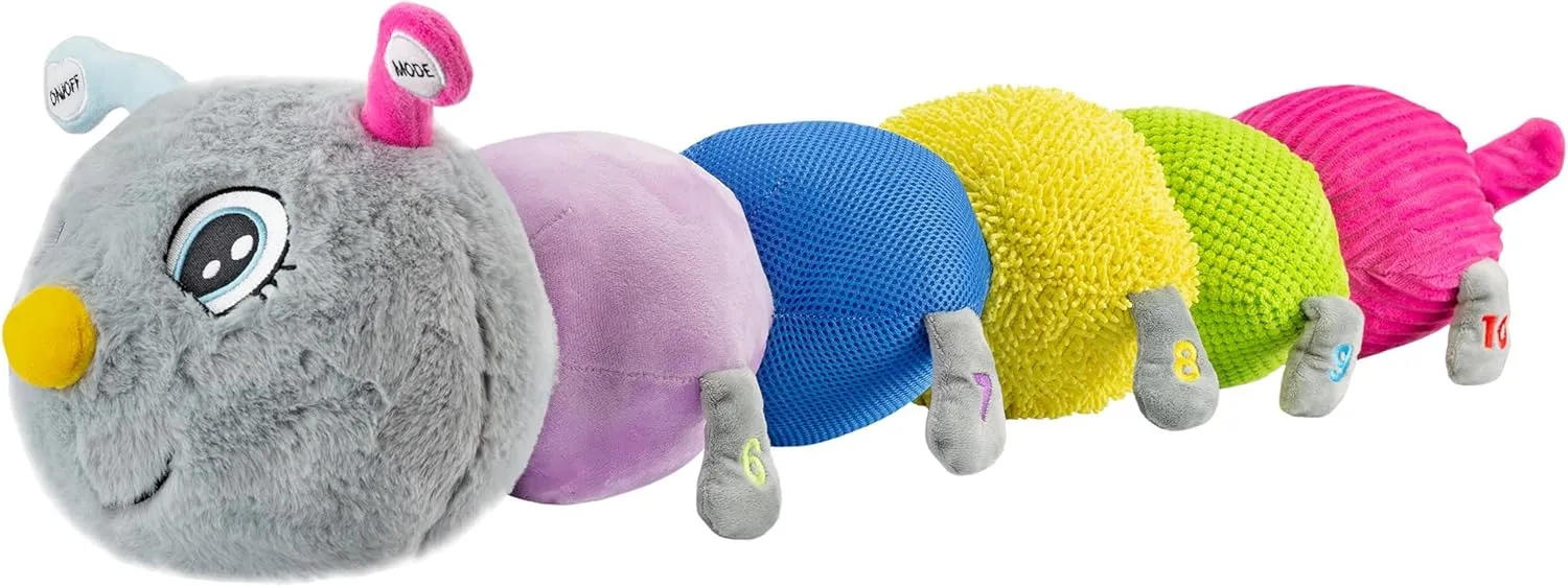 Pillow Sensory shame Snuggle Vibrating Plush$ 35�� Jumbo Stuffed Toy$ FEELix Collection Cuddlebug Caterpillar Body 