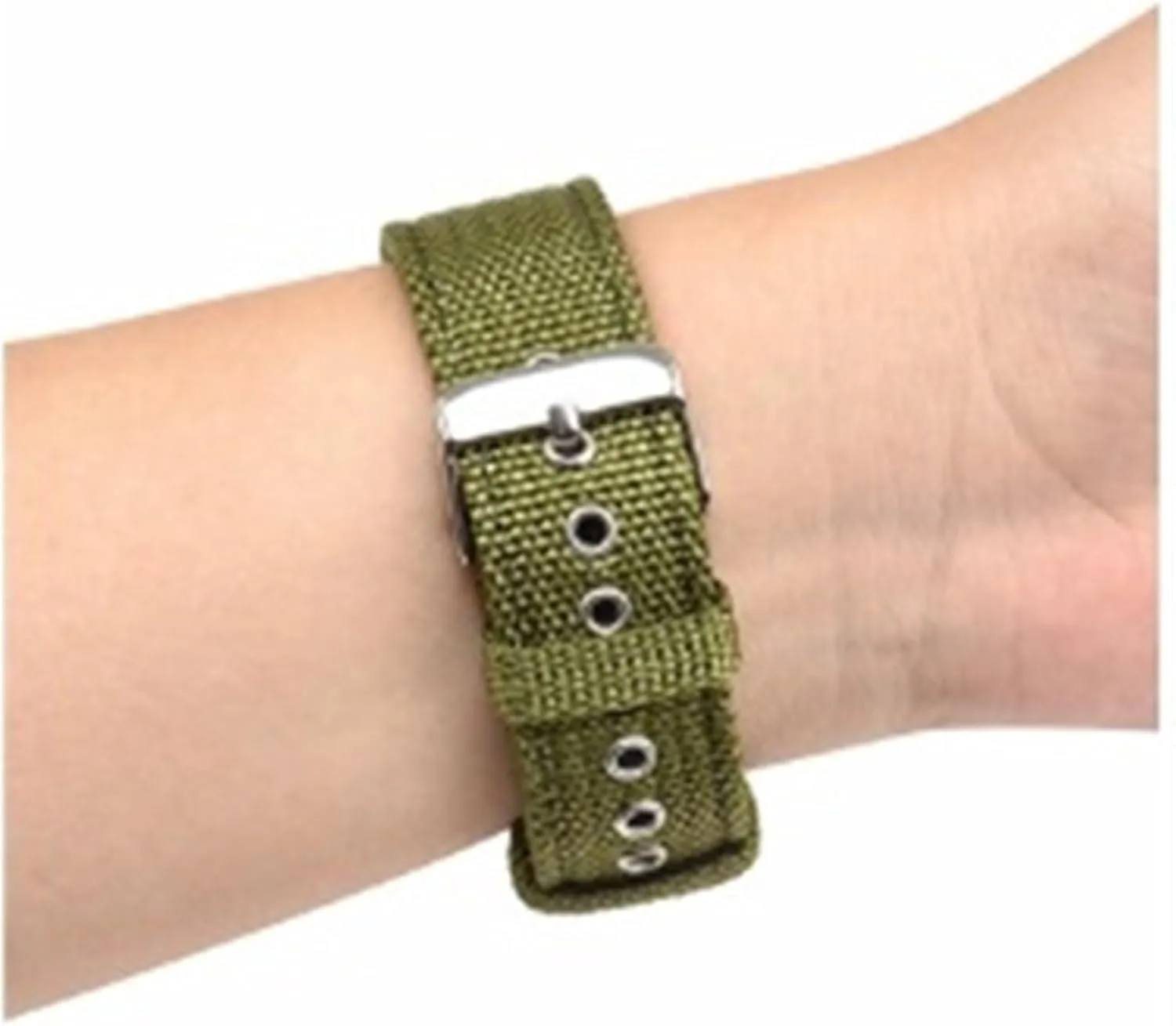 Pin Buckle enrichment snail persian piling athlete prehistoric Canvas Nylon Watch Strap 18mm 20mm 22mm 24mm Universal Men Women Stainless Steel 