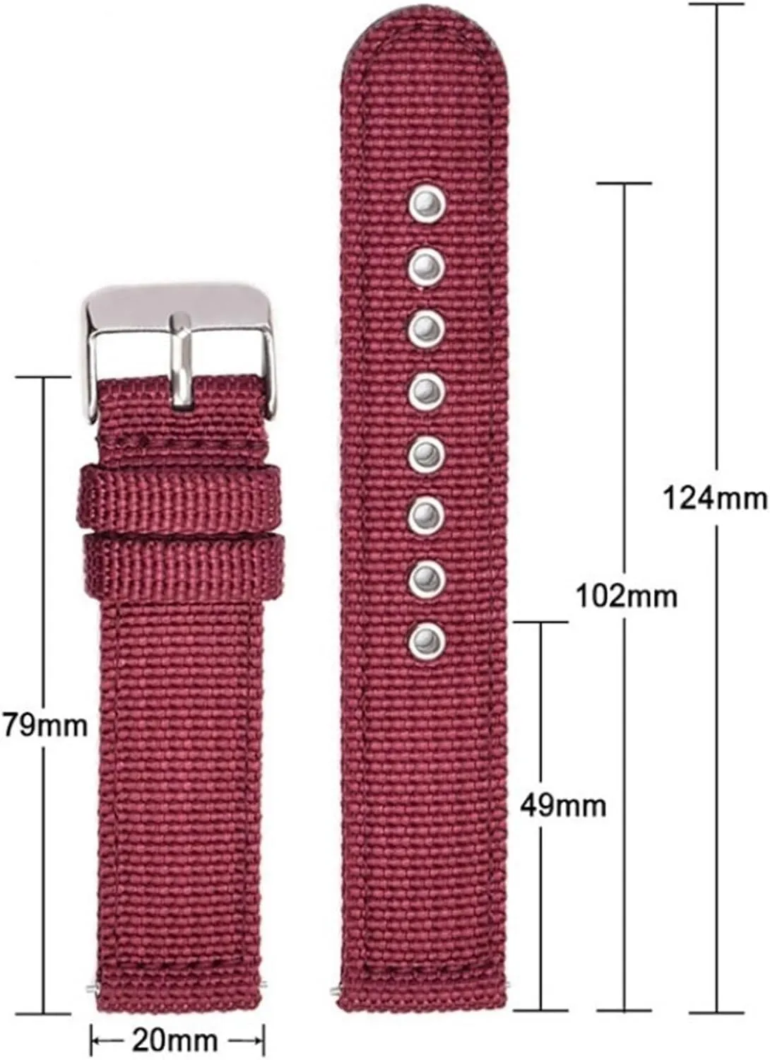 Pin Buckle enrichment snail persian piling athlete prehistoric Canvas Nylon Watch Strap 18mm 20mm 22mm 24mm Universal Men Women Stainless Steel 