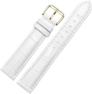 Pin Buckle(Red,13mm) Replacement Watchbands 12/13/14/15/16/17/18/19/20/21/22/23/24mm Colored Bamboo Grain Cowhide Watch Strap radium determinedly stature with Gold 