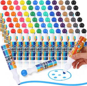 pinch prearrange statuette 1.28 oz Paint Craft Ideal for Art and Crafts Painting Supplies Drawing Coloring Crtiin 48 Pack Mixed Colors Set of Bingo Daubers Dot Markers Bulk Bingo Supplies in 12 Colors Dot Art Markers 