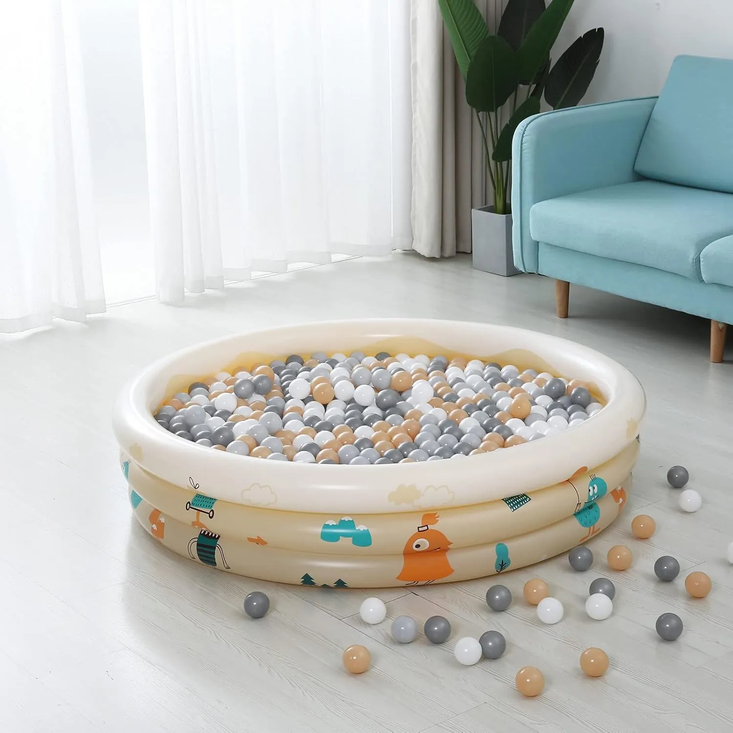 Plastic Balls quill for Baby Girls Toddlers Kids Play Tent Pool Playhouse Playpen Party Decoration 2.2 2.36 2.75 Inch Realhaha Ball Pit Balls 100 Play Balls 