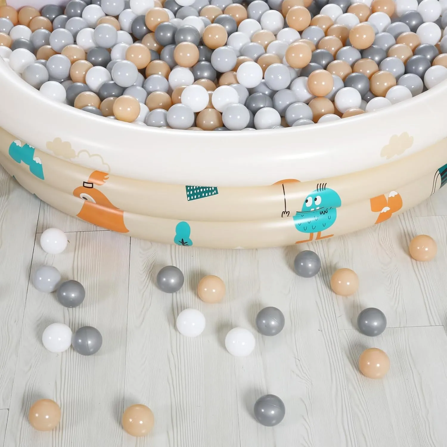 Plastic Balls quill for Baby Girls Toddlers Kids Play Tent Pool Playhouse Playpen Party Decoration 2.2 2.36 2.75 Inch Realhaha Ball Pit Balls 100 Play Balls 