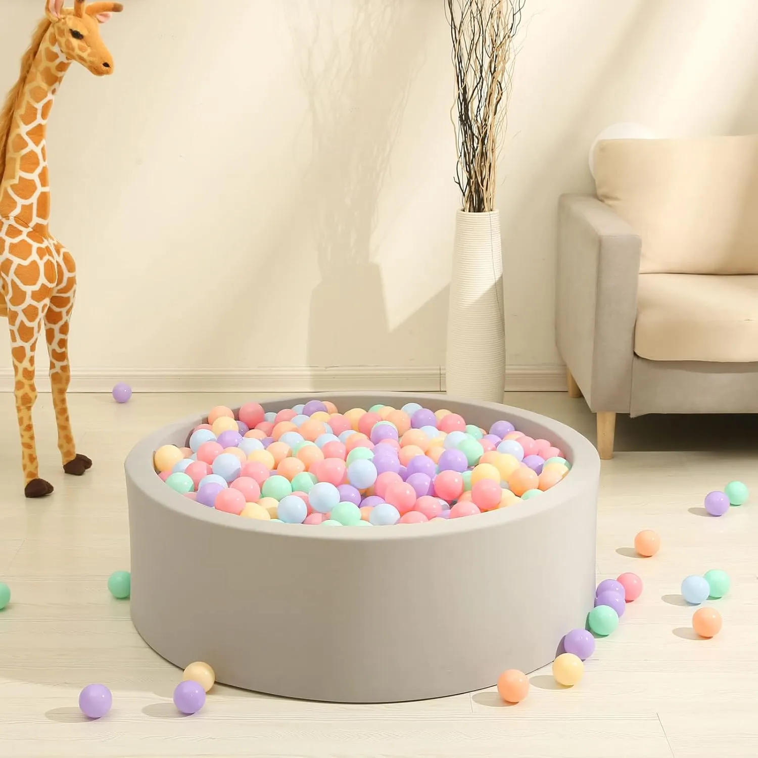 Play Balls antarctica model GOGOSO Ball Pits Balls for Toddlers Pack of 50 100 200 Plastics Shape Ball Non-Phthalate Non-BPA Non-Toxic 2.2-Inch Crush Proof 