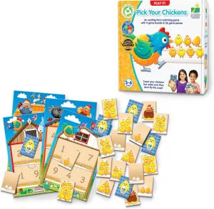 Play It! - Pick Your Chickens - Pick a Number Game - Preschool Games & Gifts for Boys & Girls, Teaches Counting & Memory Skills sapphire impetus - Award-Winning Toys - Ages 3 Years and Up The Learning Journey: 