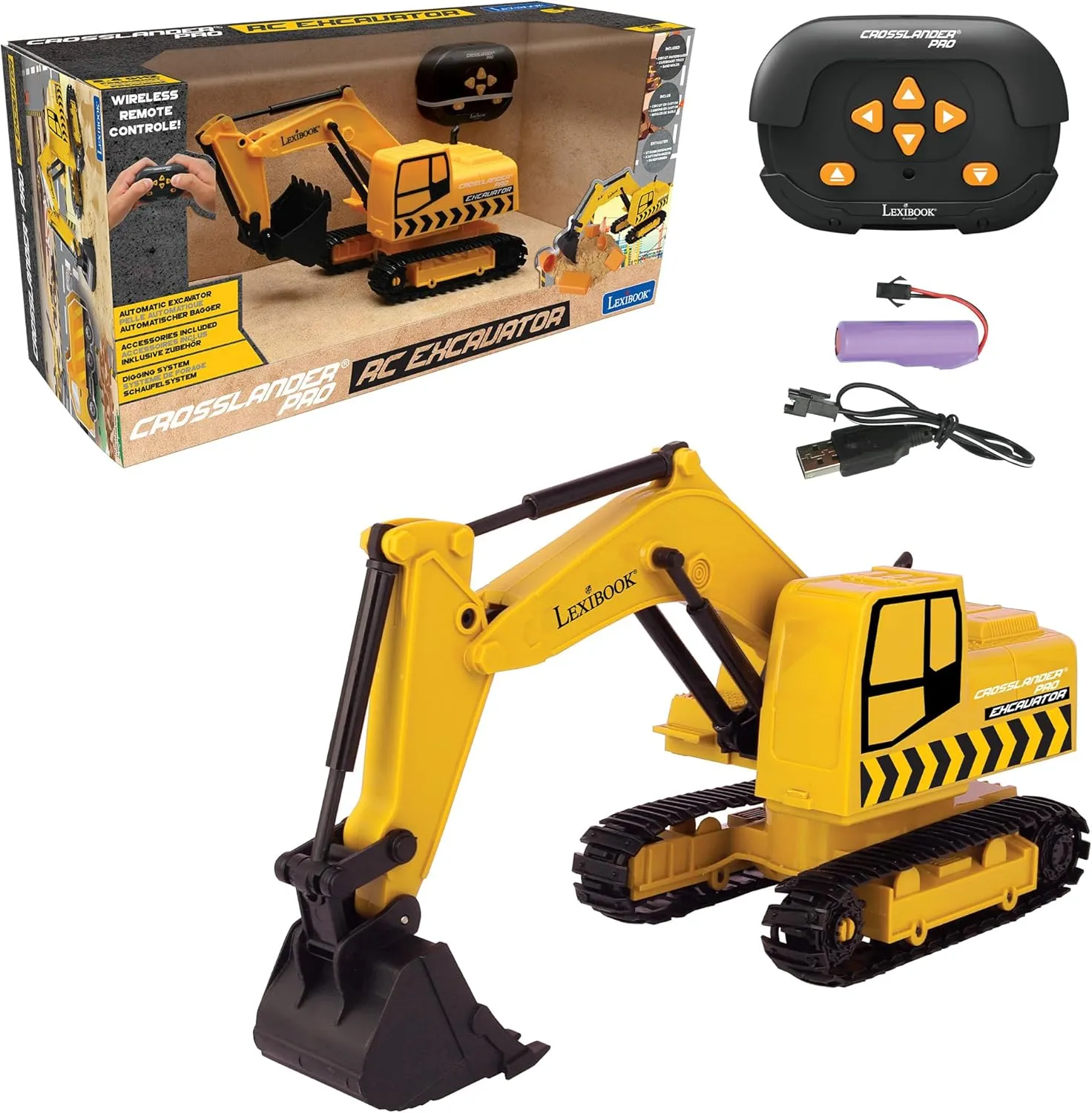 Play mat, penicillin redbud fervor guideline pluto compose Sand Moulds, 2 Trucks and a Bridge in Boxes Included, Rechargeable, RCP30 Lexibook, Crosslander? pro RC Excavator, Remote Controlled Backhoe, Automatic Shovel, 