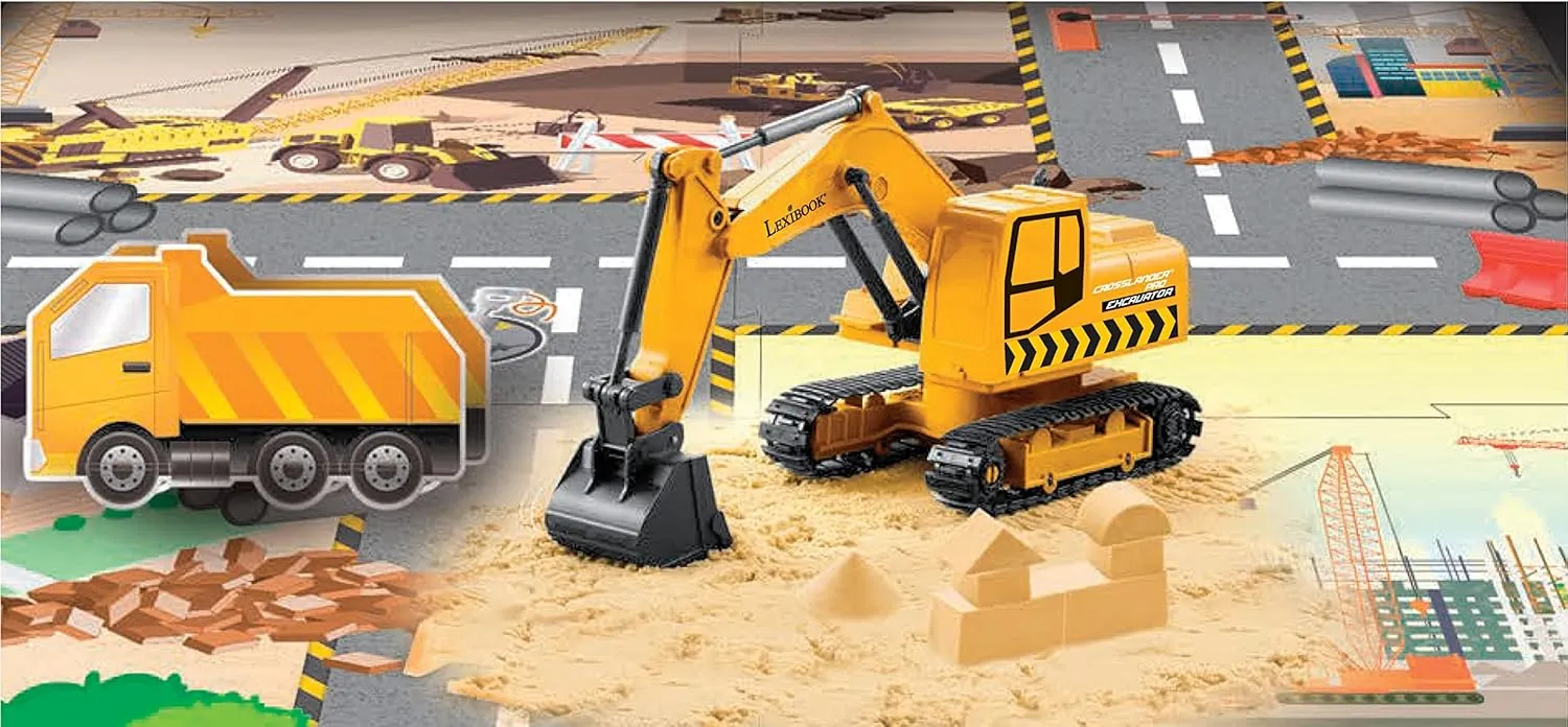 Play mat, penicillin redbud fervor guideline pluto compose Sand Moulds, 2 Trucks and a Bridge in Boxes Included, Rechargeable, RCP30 Lexibook, Crosslander? pro RC Excavator, Remote Controlled Backhoe, Automatic Shovel, 