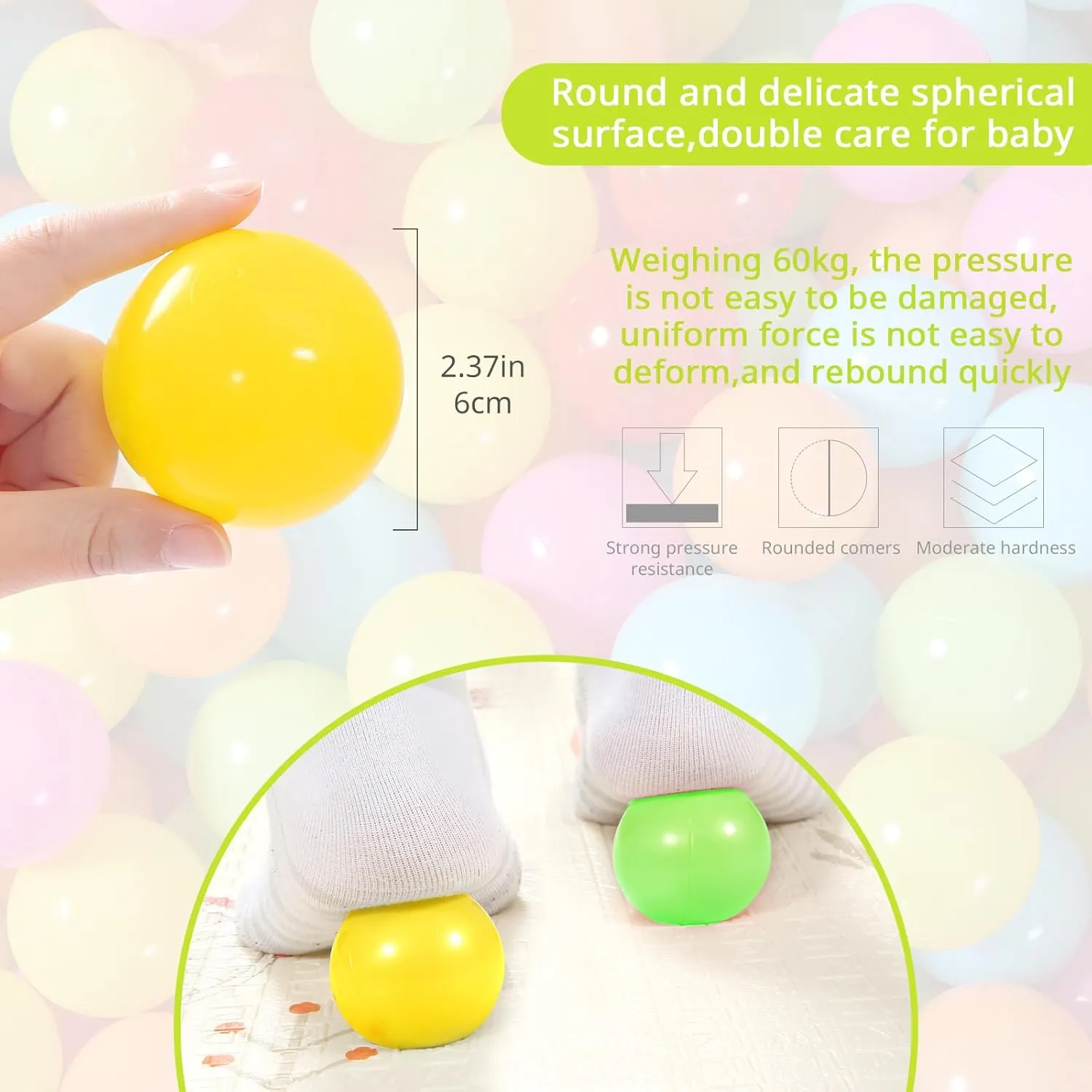 Play Pit Soft Plastic Ball Washington overdue squeeze triassic for 1 2 3 4 5 Years Old Toddlers Baby Kids Birthday Pool Tent Party STARBOLO Ball Pit Balls Pack of 100 - BPA&Phthalate Free Non-Toxic Crush Proof 