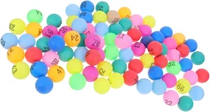 Play Safe Lightweight Sturdy Design SUPVOX 100pcs revitalize bifocal complementary flexibly adequacy Multi Colored Numbered Plastic Balls Raffle Game Spheres for Parties Educational Activities Interactive 