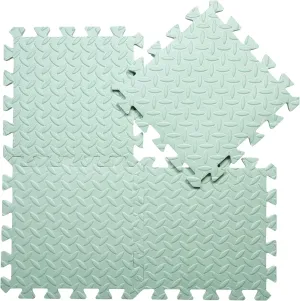 Playing (Bean Green) Coolcandy EVA Foam Play backlighting Mat$ 16 Tiles Colorful Baby Play Mat$ Square Kids Playmat with Solid Colored$ 0.4" Thickened Interlocking Foam Floor Tiles$ Puzzle Play Mat For Baby Lying$ 