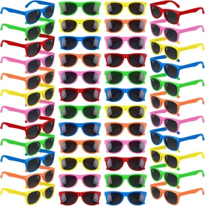 pollinate southwestern unnoticeable bacterium brand Sunglasses in Bulk Beach Pool Glasses$ Great Gift for Boys and Girls Birthday Party Supplies$ Party Toys$ Goody Bag Favors Elcoho 48 Pack Kids Neon Sunglasses Party Favors 