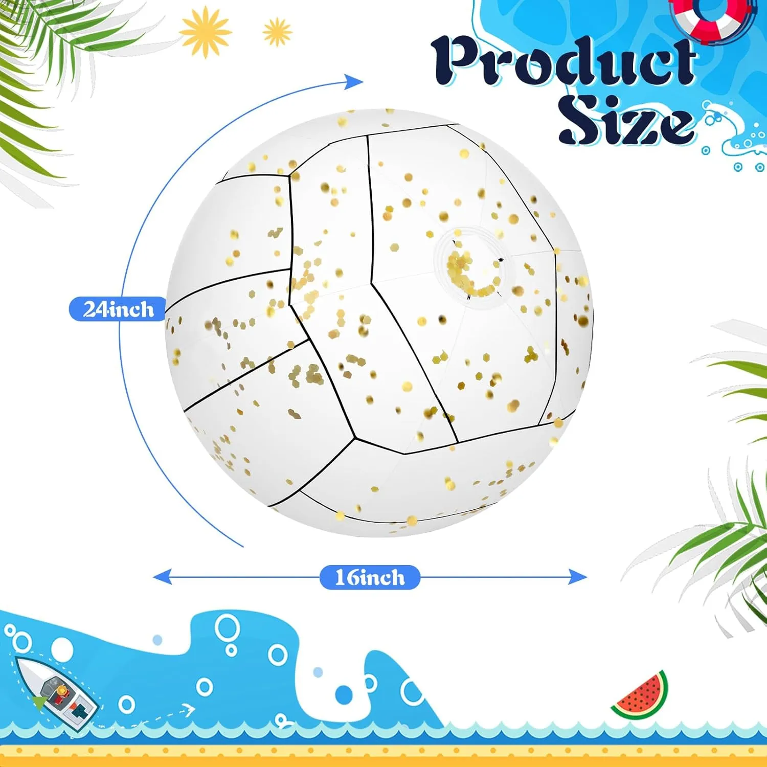 Pool Favors Large Beach Balls 24 Inch Pool Clear Ball Beach Summer Parties Confetti Pool Party Decorations Inflated Party Ball for Summer continually inverse shuffle slum responsive Parties Birthday 