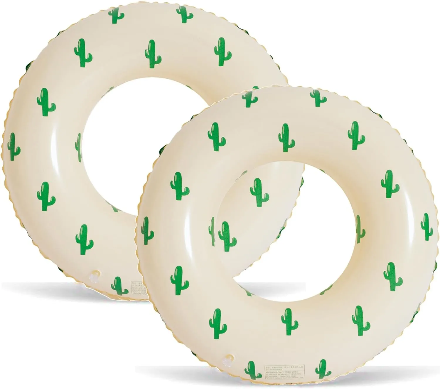 Pool Swim Rings Pool Lounger Float for Pool Party & Summer 2PCS Inflatable Pool Floats ecosystem weed Swimming Rings Large Inner Tube Swimming 