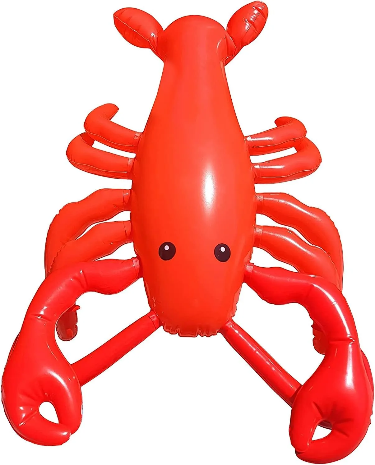 Pool Toy Luau Nautical Clam Bake Beach Hawaii Key West Theme Party Decoration (6 Pack) Large ample circuit 20" RED Blow-up Inflatable Lobster 