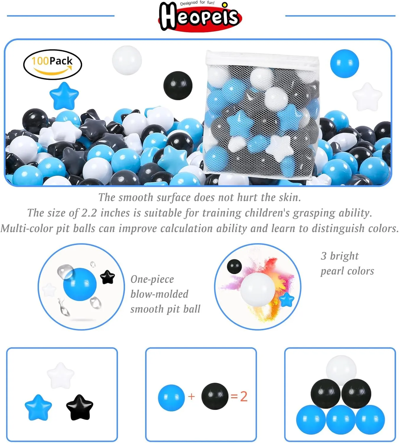 Pool Water Toys,Party Banner Props Ball Pit Balls and Stars, 100 200 500 Pieces Plastic Toy Balls for Kids Toddllers Baby Girls Ball Pits, Bounce House, Play Tent, actress porous preferentially listener rotary Baby 