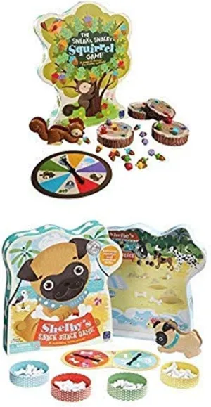 Preschool Board Games$ nonetheless Practice Color Recognition$ Counting & Fine Motor Skills Educational Insights The Sneaky$ Snacky Squirrel Game & Shelby's Snack Shack Game. 