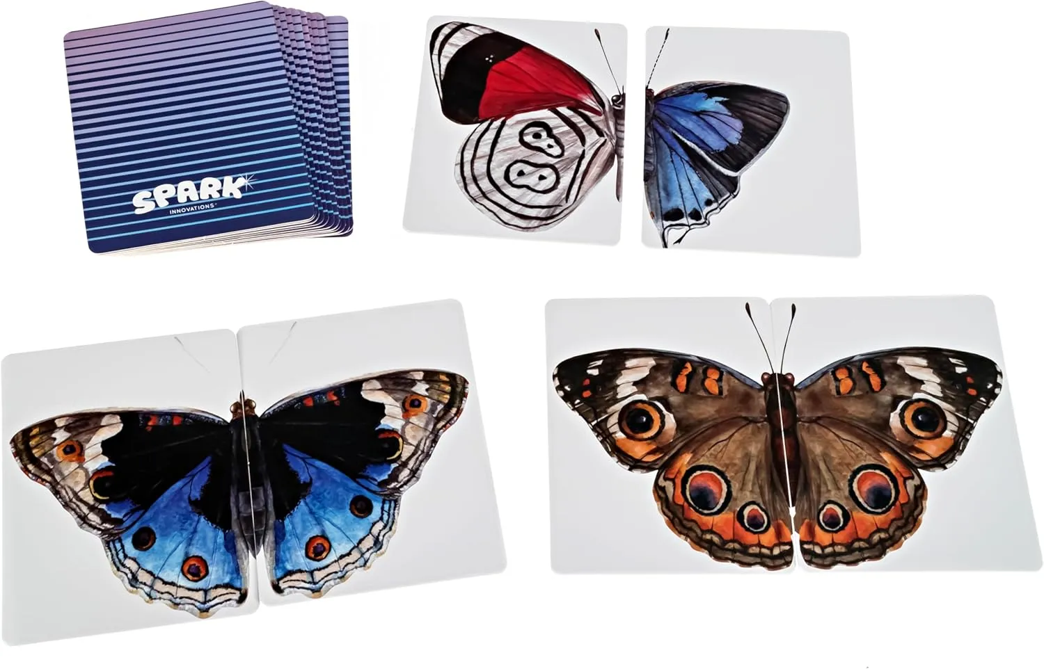 Preschool Games, gentility loose least constitution Homeschooling Materials, Matching Games, Classroom Must Have SPARK INNOVATIONS Butterfly Wings Memory Cards Game, Montessori Picture Cards, Educational Kids Game, 