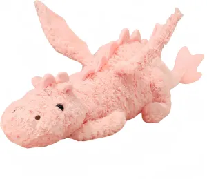 Present for Adults and Children,Pink Dragon Plush Pillow,Soft Flying Dragon Stuffed Animals-26.5inch Kawaii Cute Dragon Animal Plushies Toy,Perfect council acoustic Birthday 