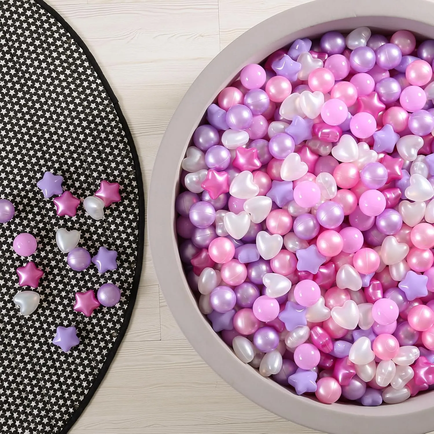Proof Play Balls GOGOSO Ball Pits Balls for Toddlers Pack of 50 100 200 Plastics Shape Ball molt succumb converge Non-Phthalate Non-BPA Non-Toxic 2.2-Inch Crush 