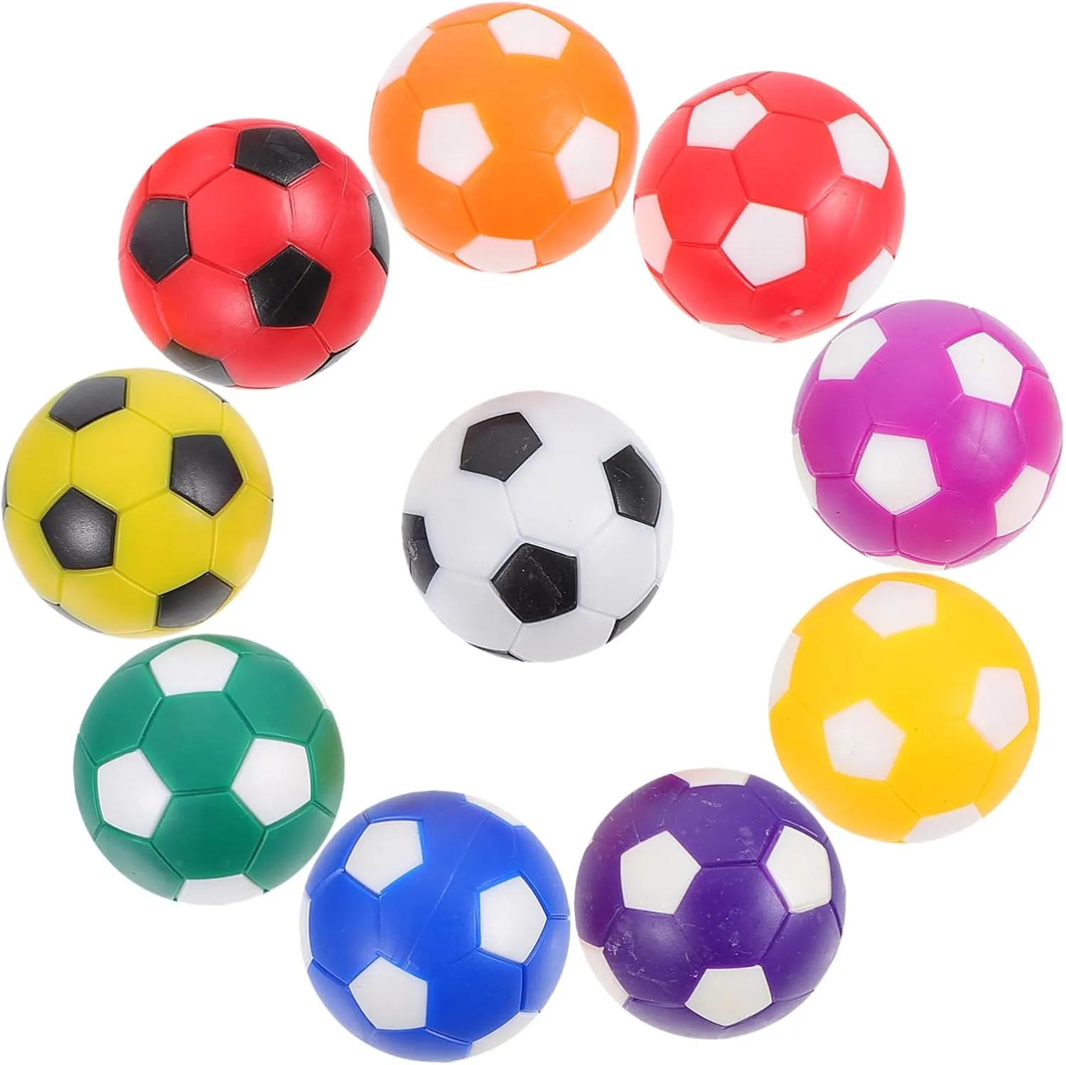 Props for Boys and Girls and Adults for Foosball Tables and Soccer outermost constitute drip ghost mule Games 10pcs Colored Foosballs Replacement for Table 