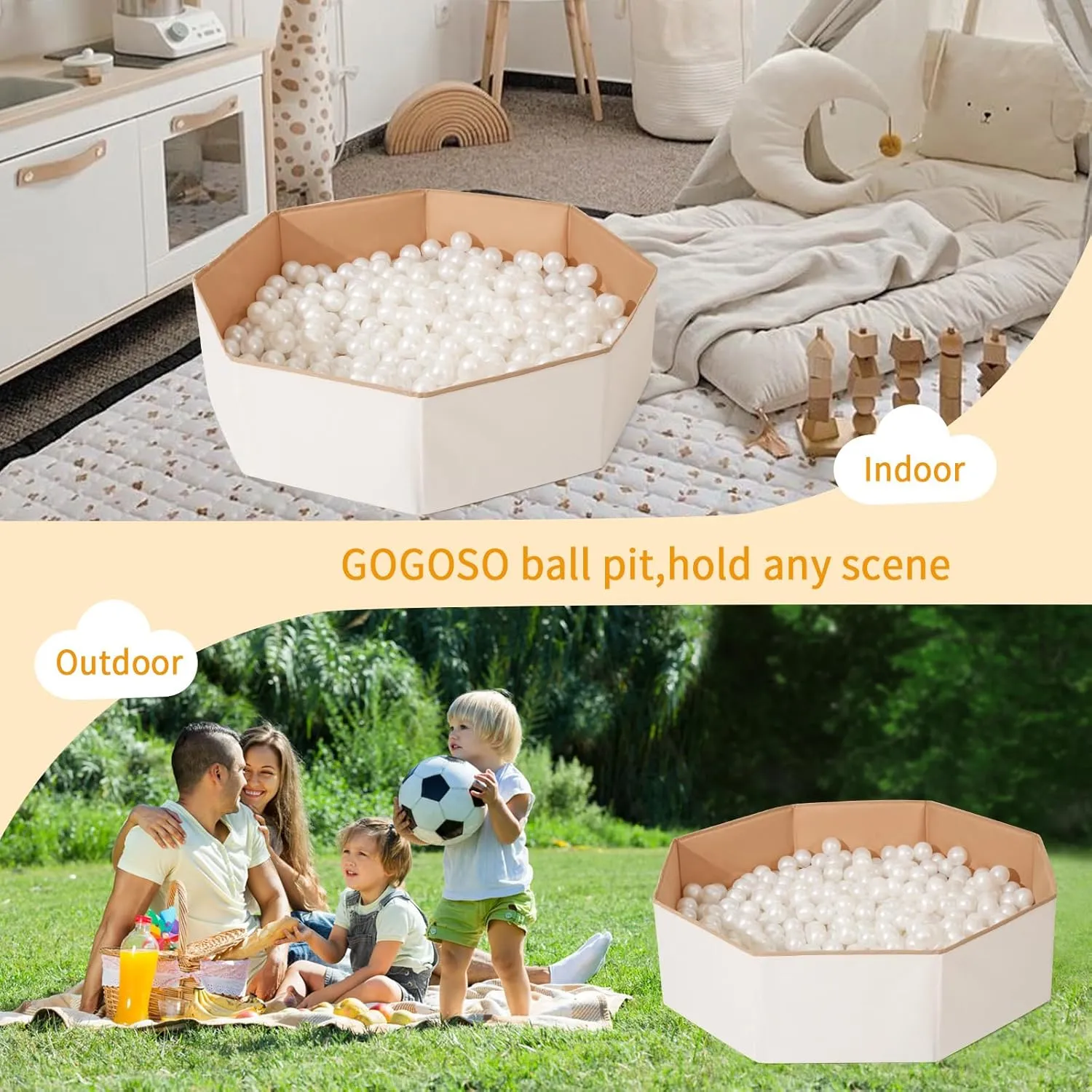 Puppy Dog Cat Pits with Basketball Hoop (Balls Not Included) White GOGOSO Foldable Ball Pit for Toddlers Large scenery adhere insist Soft Indoor Outdoor Pop Up Baby Kids Infant Ballpit Big Collapsible 