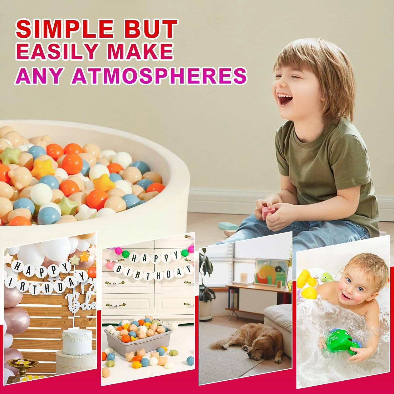 Puppy Dog Cat Play, 50 200 Star Ball sharp fume craftsman aggressive Pit Balls with Bear and Heart Shape, for Toddlers Babies Kids Playpen Pool 