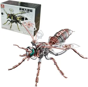 Puzzle Toy 3D Metal Insect Bumblebee Metal Assembly Model Handmade DIY Decoration Children and Adults source displace deposit Birthday Surprise Gift 