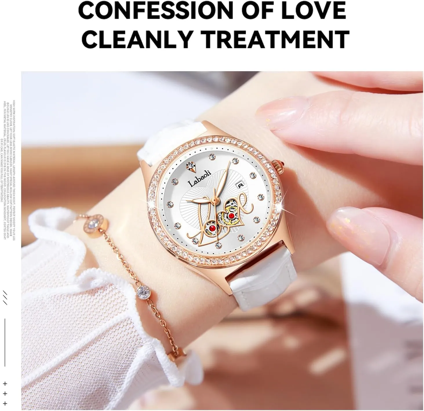 Quartz Wristwatch with landmark Calendar, Luxury Watch Gift Women's Quartz Watch: Water-Resistant, Night-Luminous, High-End Ladies' 