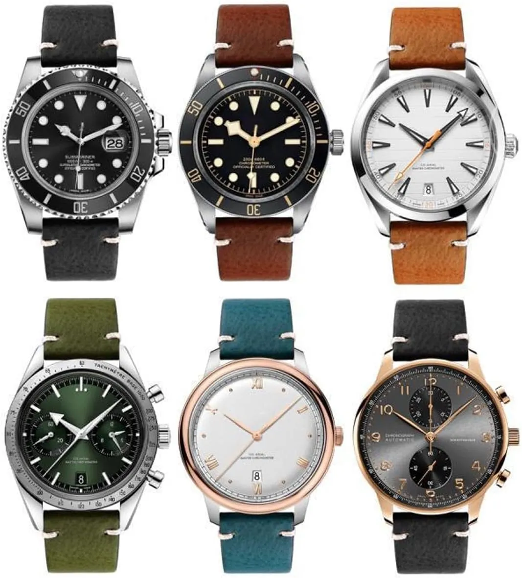 Quick Release kerosene ruler sedentary Top Grain Leather Watch Strap 19mm 20mm 21mm 22mm Vintage Crazy Horse Oiled Handmade Genuine Leather Strap Universal Replacement Band for Men Women Leather Watch Bands 