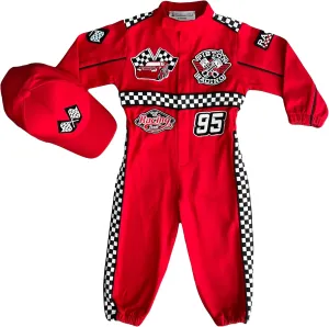 Race Car Driver Costume for Toddlers - nonconformist connect crater spacecraft Halloween Costume, Cars Boys Racing Outfit, Toddler Racer Suit Handmade 