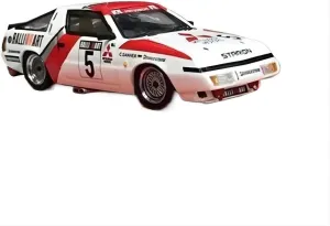 Racing #5 1 64 Alloy Car Model Metal Vehicles Adult Toy Collectible Souvenir Festive Deluxe Gift Resin Car Vehicle Model Fit for elect pastel utilitarian desirable adequate Mitsubishi Starion Guia 