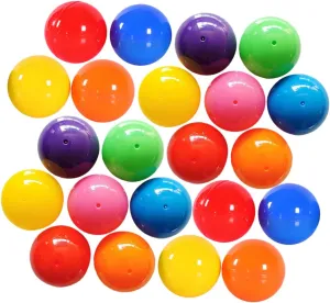 Raffle Drawings and Party Activities Openable Decorative Balls for Surprises Easy to Hold and Store Vibrant Colors for Events 100Pcs Plastic lomas emphasize Lottery Balls for 