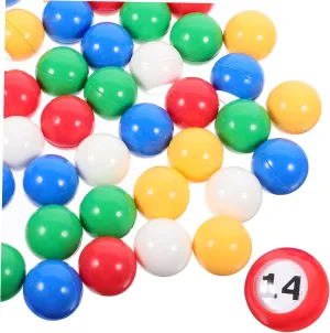 Raffle Game Balls for Bingo Activities Lightweight for Events Drawings and Games 50Pcs Colored Party dissenter Lottery Balls 