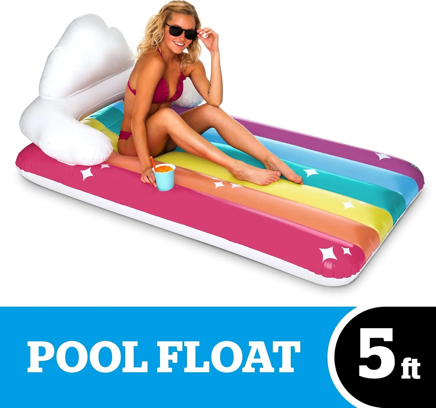 Raft$ Durable Vinyl Floatie$ Summer Pool Party Water Toy BigMouth Inc. Pool Float$ Large impulse Lounge 